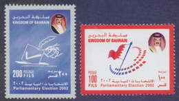 BAHRAIN 2002 - Parliamentary Election, Complete Set Of 2v. MNH - Bahrain (1965-...)