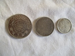 Arabie Saoudite: 1 Riyal, 1/2 Riyal & 1/4 Riyal 1354 / 1935 (silver) - Arabia Saudita