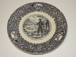 *BELLE ANCIENNE ASSIETTE J.VIEILLARD LES PLAISIRS DE LA CHASSE COLLECTION N°7 E - Bordeaux (FRA)