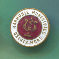 France - Harmonie Municipale D Athis Mons, Button Hole Old Pin Badge, Enamel - Administrations