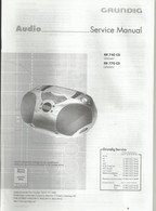 Audio - Grundig - Service Manual - RR 740 CD (GDL5451) - RR 770 CD (GDL 5551) - Littérature & Schémas