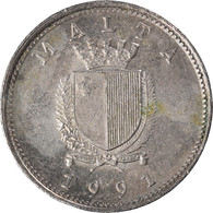 Monnaie, Malte, 10 Cents, 1991 - Malta