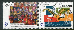 ICELAND 1999 Reykjavik As Cultural Capital Of Europe  MNH / **.  Michel 925-26 - Nuevos