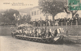 MOISSAC Fêtes De La Pentecôte Bénédictions Des Eaux Sur Le Tarn TIMBRE Semeuse 5c 1913 - Moissac