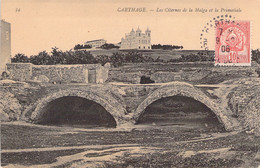 Carthage - Les Citernes De La Malga Et La Primatiale - Oblitération Cercle Pointillé à Carthage En 1906 - Tunisie