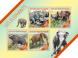 2014 NIGER MNH. ELEPHANTS   |  Yvert&Tellier Code: 2367-2370  |  Michel Code: 2830-2833  |  Scott Code: 1442 - Niger (1960-...)
