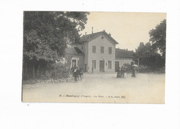 88 - MARTIGNY (Vosges) - La Gare. Animée, BE. - Sonstige Gemeinden