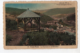 142 - TROIS - PONTS  -  Le Panorama Et Le Belvédère  *Copyright P.B.L. - Bruxelles* N° 14 * Colorisée - Trois-Ponts