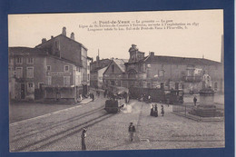 CPA [01] Ain > Pont-de-Vaux Gare Station Chemin De Fer Train écrite Tramway - Pont-de-Vaux