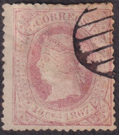 1867-68 CUBA ESPAÑA SPAIN ANTILLAS ISABEL II 1867 40c SPANISH CANCEL PARRILLA - Vorphilatelie