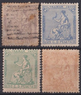 1871-112 CUBA ESPAÑA SPAIN ANTILLAS 1871 12 1/2c - 1 Pta COMPLETE SET. - Prephilately