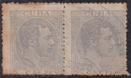 1884-307 CUBA ESPAÑA SPAIN ANTILLAS 1884 ALFONSO XII 5c TELEGRAPH CANCEL. - Prefilatelia