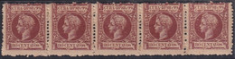 1898-345 CUBA ESPAÑA SPAIN ANTILLAS 1898 ALFONSO XIII 80c TRYP 5 ORIGINAL GUM. - Prephilately