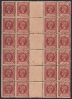 1898-348 CUBA ESPAÑA SPAIN ANTILLAS 1898 ALFONSO XIII 5ml BLOCK 24 ORIGINAL GUM. - Prephilately