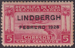 1928-160 CUBA REPUBLICA 1928 MNH LINDBERGH ORIGINAL GUM. - Ongebruikt