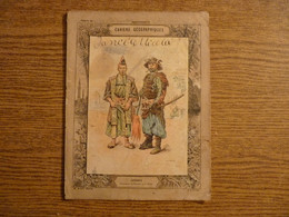 Protège-Cahier/Couverture "Cahiers Géographiques - Japonnais - Costumes De Guerre Et De Cour" - 22,6 X17,2 Cm Environ. - Protège-cahiers