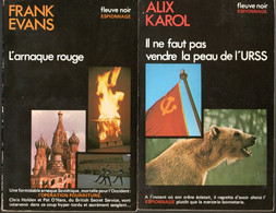 Lot De 2 Romans Espionnage. Il Ne Faut Pas Vendre La Peau De L'URSS & L'Arnaque Rouge Edition Fleuve Noir De 1977 - Fleuve Noir