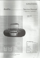 Audio - Grundig - Service Manual - 1. Ergänzung / Supplement 1 - K-RCD 120 (G.DH 61..) - Libri & Schemi