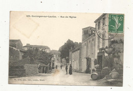 JC, Cp , 79 , COULONGES SUR LAUTIZE , Rue De L'église , Voyagée 1909 - Coulonges-sur-l'Autize