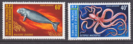 Afars Et Issas PA 85/86 Faune Marine Neuf Avec Trace De Charnière* TB MH Con Charnela Cote 16 - Unused Stamps