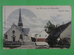 Les Environs De Bruxelles Gaesbeek L'église (Nels Colorisée) - Lennik