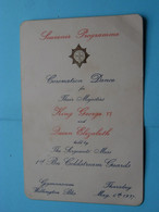 CORONATION DANCE For Their Majesties King GEORGE VI & Queen ELIZABETH > 1st Bn COLDSTREAM GUARDS > 6 May 1937 ! - Programs