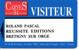 Carte Salon CarteS 94  France Paris Card  Karte TBE (salon 86) - Badge Di Eventi E Manifestazioni