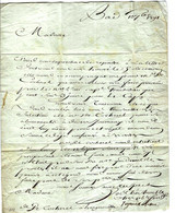 Famille De St Domingue Haiti Le Cap 1791 De Bordeaux  Sign. Maçonnique => De Cocherel   Château D’Hengeuville Normandie - Documents Historiques