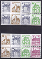 BRD Lot 1: Markenheftchenblätter Postfrisch (Nr.136) - Se-Tenant