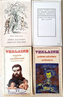 PAUL VERLAINE De 4 Livres Tous Différents (poésie, Littérature) - Auteurs Français
