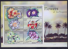 Liberia 4058-4063 Postfrisch Als Kleinbogen, Orchideen Blumen #GD790 - Liberia