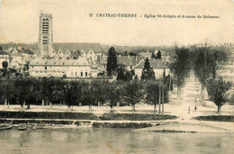 Château Thierry * église St Crépin Et Avenue De Soissons - Chateau Thierry