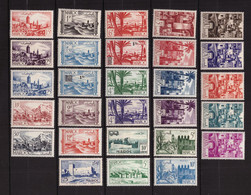 MAROC - Paysages & Monuments (2) - 1947 - 1952 - Lot De 28 Timbres Neufs ** Cote  35,5 € - Unclassified