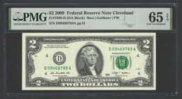 USA  United States Of America  2 $  2009 - Biglietti Degli Stati Uniti (1928-1953)