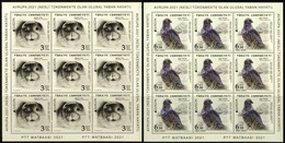 TURKEY 2021 Europa CEPT. Endangered National Wildlife - Full Sheets MNH - Nuevos