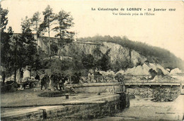 Château Landon * La Catastrophe De LORROY * 21 Janvier 1910 * Vue Générale Prise De L'écluse * Inondation Crue - Chateau Landon