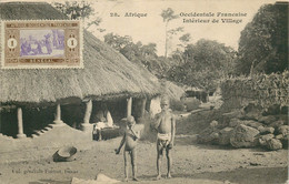 AFRIQUE OCCIDENTALE  Interieur D'un Village  (edition Fortier) - Senegal