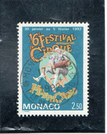 MONACO    1992  Y.T. N° 1810  Oblitéré - Gebraucht