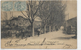 D 84. CADENET.  AVENUE PHILIPPE DE GIRARD.  CARTE ECRITE  AN 1904. - Cadenet
