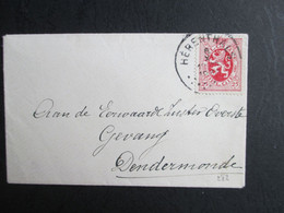 282 - Rijkswapen, Heraldieke Leeuw - Op Klein Briefje Verstuurd Uit Herenthals Naar Gevangenis Dendermonde - 1929-1937 Heraldic Lion