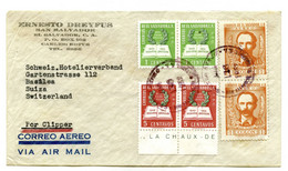 Ernesto Dreyfus, San Salvador Air Mail Letter Cover Posted 195? To Switzerland B220310 - El Salvador
