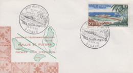 Enveloppe  FDC  1er  Jour    WALLIS  ET   FUTUNA    Wharf  De  MATA - UTU   Oblitération   SIGAVE   1965 - FDC