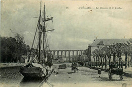 Morlaix * Vue Sur Le Bassin Et Le Viaduc * Bateau ROSE PAIMPOL * Attelage - Morlaix