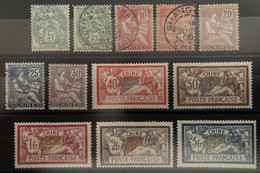 France Colonies Chine Française Serie N°23 à 31 Mixte */obl TTB Cote Yvert : 377 € - Unused Stamps
