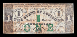 Estados Unidos United States 1 Dollar 1862 Pick S891 Civil War State Of Louisiana - Autres & Non Classés