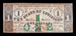 Estados Unidos United States 1 Dollar 1862 Pick S891 Civil War State Of Louisiana - Other & Unclassified