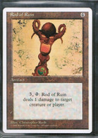 MAGIC The GATHERING  "Rod Of Ruin"---4th EDITION (MTG--149-7) - Other & Unclassified