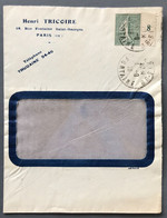 France N°129 Millésime 8 Sur Enveloppe De Paris 4.9.1918 - (A1785) - 1877-1920: Période Semi Moderne