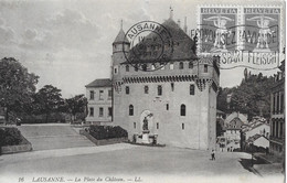 LAUSANNE → La Place Du Chateau Anno 1919     ►Stempel Ed.André Fonctionnaire Postal Aubonne◄ - Aubonne