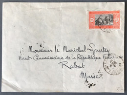 Sénégal N°76 Sur Enveloppe TAD DAKAR, Sénégal 13.4.1924 Pour Rabat, Maroc - (A1799) - Covers & Documents